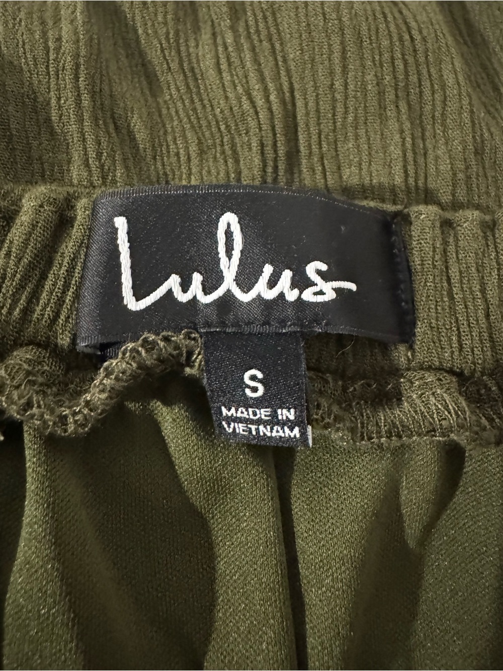 Lulus Lost in Paradise Olive Green Maxi Crepe Dress Size Small - Picture 9 of 12